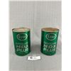 Image 1 : Lot of 2 Green Esso HDX Plus Cans
