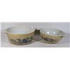 Image 1 : SET OF 2 ROUND PYREX BOWLS 1 BOWL IS 1 1/2QT