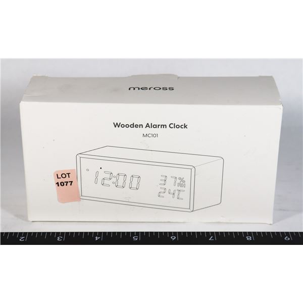 OPEN BOX: WOODEN ALARM CLOCK