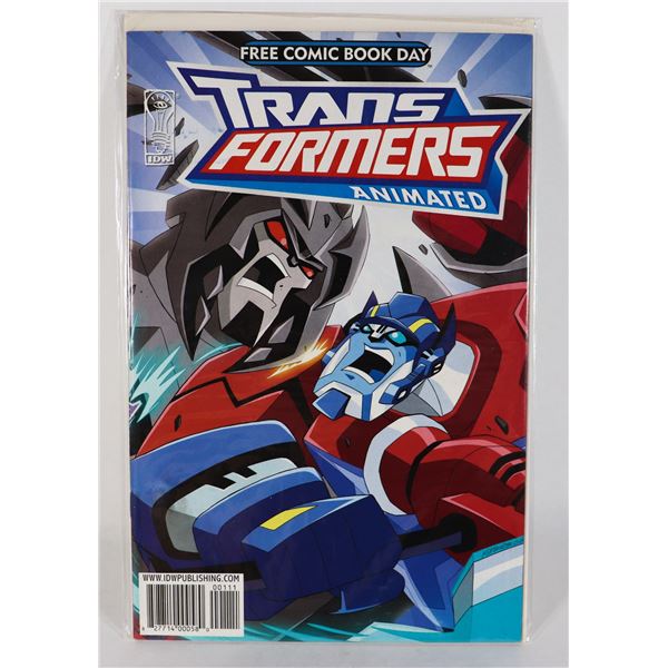 IDW FREE COMIC BOOK DAY TRANSFORMERS ANIMATED /