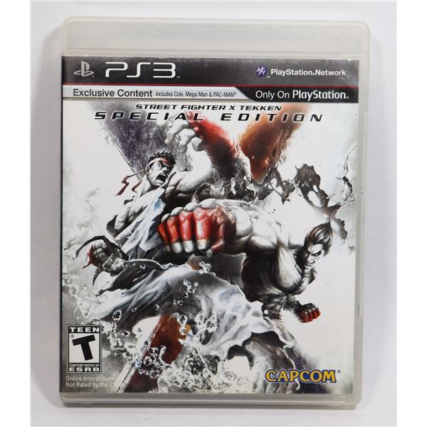 PLAYSTATION 3 STREET FIGHTER X TEKKEN