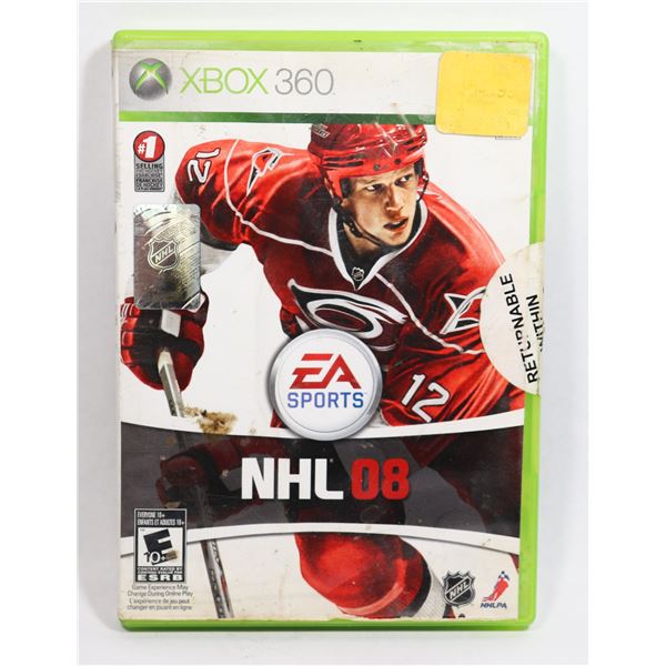 XBOX 360 EA SPORTS NHL 08 AND EA SPORTS NHL 13