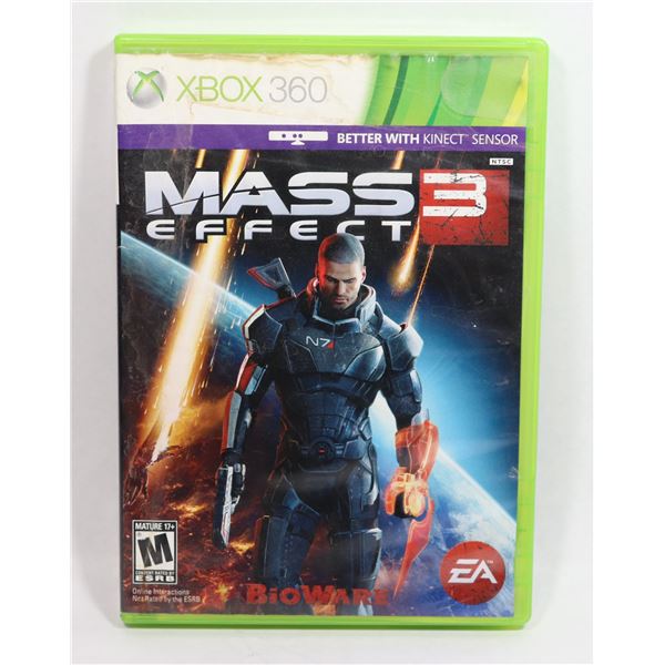 XBOX 360 MASS EFFECT 3 GAME