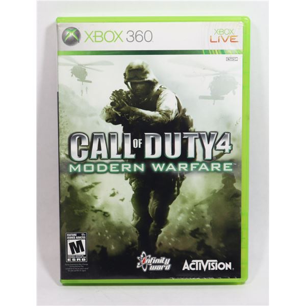 XBOX 360 CALL OF DUTY 4 MODERN WARFARE GAME