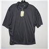 Image 1 : NEW MEN'S ECO RECYCLED BAMBOO POLY BLACK SILK, L