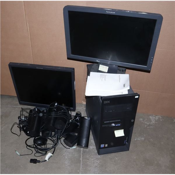 XL BOX OF COMPUTER RELATED ITEMS INCLUDING MANY
