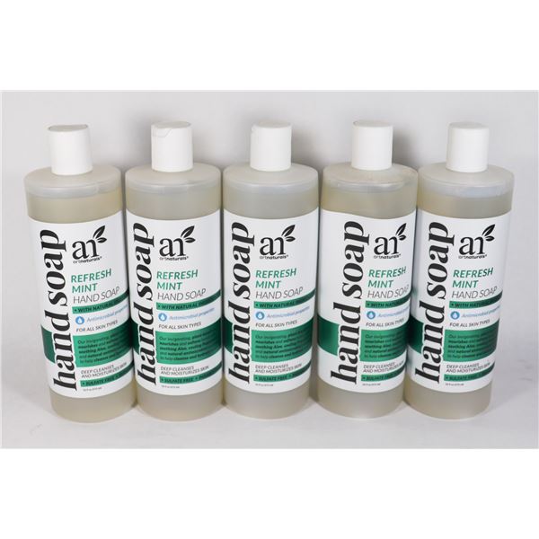 LOT OF X5 475ML REFRESH MINT HAND SOAP