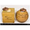 Image 1 : SET OF 2 CANDLE HOLDERS HAVE FRIENDSHIP MESSAGES