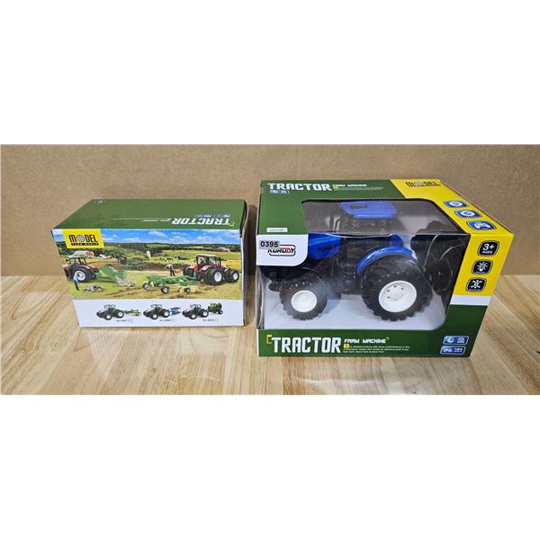Lot of 1 Remote Control Tractor With Separate Attachment