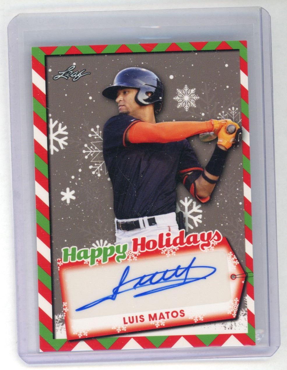 2022 Leaf Happy Holidays Autograph Luis Matos