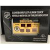 Image 1 : Boston Bruins NHL Scoreboard LED Alarm Clock