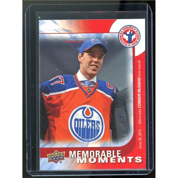 2015-16 Upper Deck National Hockey Card Day Canada #CAN16 Connor McDavid Rookie Year