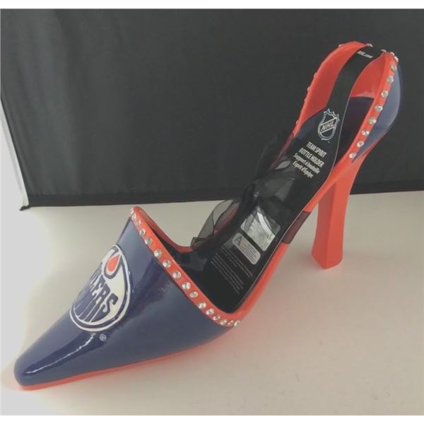 New Edmonton Oilers Shoe Design Wine Bottle Holder