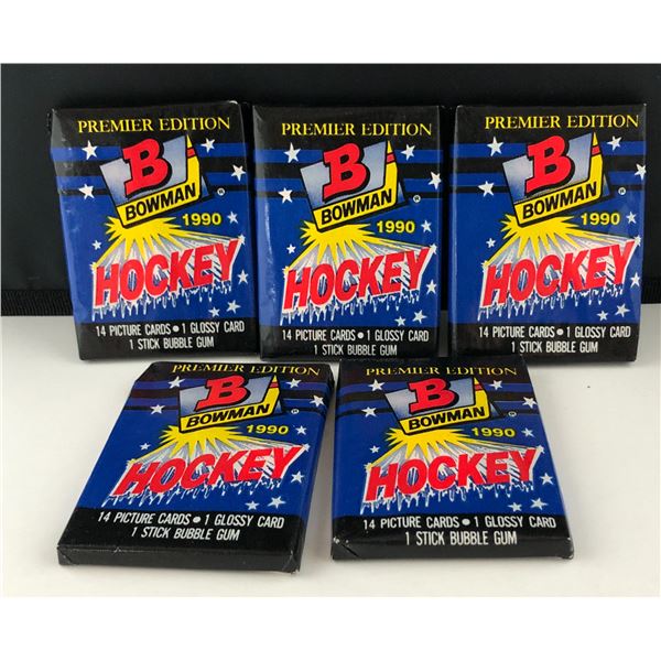 5 Sealed Packs of Bowman Hockey Cards