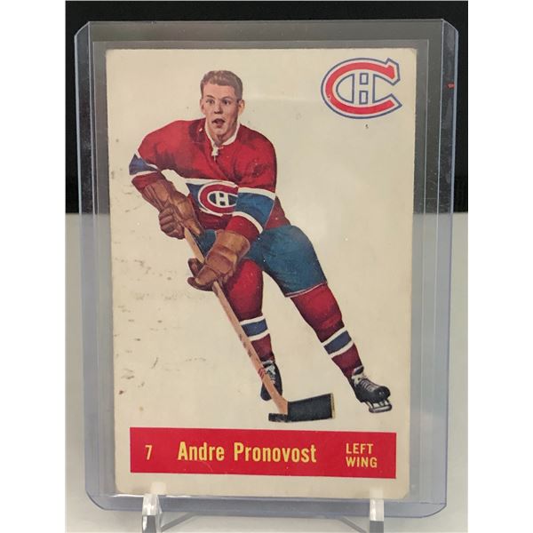 1957-58 Parkhurst #M7 Andre Pronovost RC