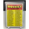 Image 1 : 1971-72 Topps #111 Checklist Card