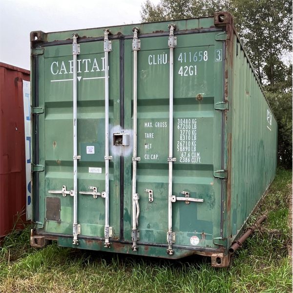 Sea Can 40FT, shelving included (items not included)