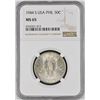 Image 1 : USA -Philippine , 1944, 50 cents silver coin NGC MS65.