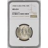 Image 1 : USA -Philippine , 1944, 50 cents silver coin NGC MS65+.