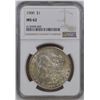 Image 1 : USA, 1900, $1, Morgan silver dollar, NGC MS62.