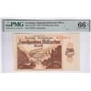 Image 1 : [The Sole] Germany, Regional Railroad Office, 1923, 200 Milliarden Mark, J 07276. PMG 66EPQ. Scarce.