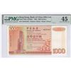 Image 1 : Hong Kong, Bank of China Ltd., 1995, $1000, AD437647. PMG 45. 1995 Key Date.