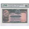 Image 1 : HK & Shanghai Banking Corp., 1954, $10, W/H878921, PMG 66EPQ. Rare Date.