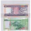 Image 2 : Lot of 2. HK & Shanghai Banking Corp. 2000 & 2005. $50, Same S/N: BK666666. Both are great UNC condi