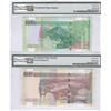 Image 2 : HK & Shanghai Banking Corp., 2003, lot of 2 Same S/N  $50 & $500, AE000006. Both PMG 67EPQ. Serial N