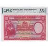 Image 1 : Hong Kong, HK& Shanghai Banking Corp., 1952, 100 Dollars, F509432. PMG 55EPQ . Scarce Key Date in Gr