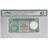 Image 1 : HK & Shanghai Banking Corp., 1985, $10, AA964973, PMG 67EPQ. Rare AA prefix in HIgn grade.