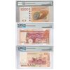 Image 2 : Lot of 3. Same S/N: AY 444444. of the highest Denomination $1000 of 3 differient bank of HK, includi