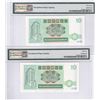 Image 2 : Standard Chartered Bank, Lot of 2, 1988, $10, CR111222/ CR222111. PMG 66EPQ & 67EPQ.