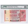 Image 1 : The Chartered Bank, 1982, $100, X407785. PMG 66EPQ.