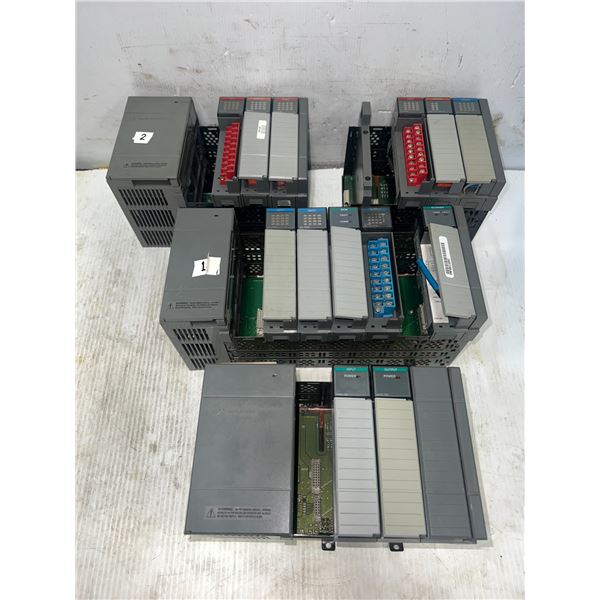 Lot of (4)  Allen-Bradley Racks/Modules