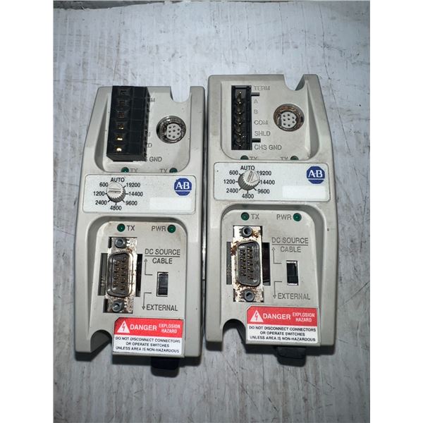 Lot of (2) Allen-Bradley #1761-NET-AIC Advanced Interface Converters