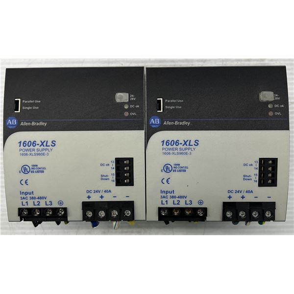 (2) Allen Bradley #1606-XLS960E-3 Power Supplies