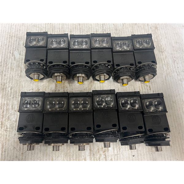 Lot of (12) Allen-Bradley #42GRR-9000-QD Photo-Switches