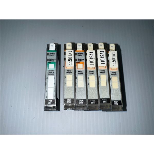 Lot of (6) Allen-Bradley Modules