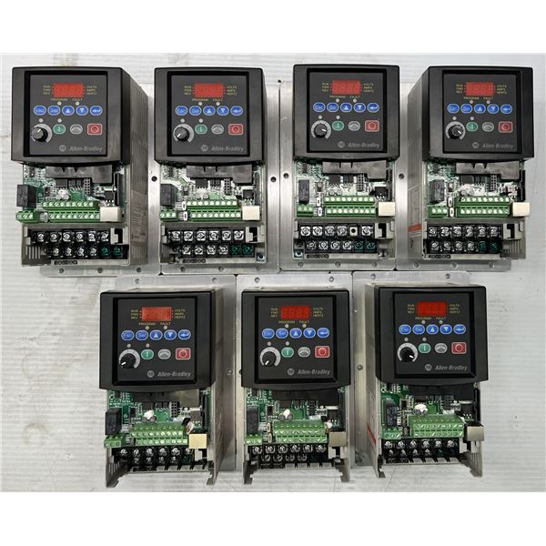 Lot of (7) Allen Bradley #22B-D1P4H204  Powerflex Power Terminals