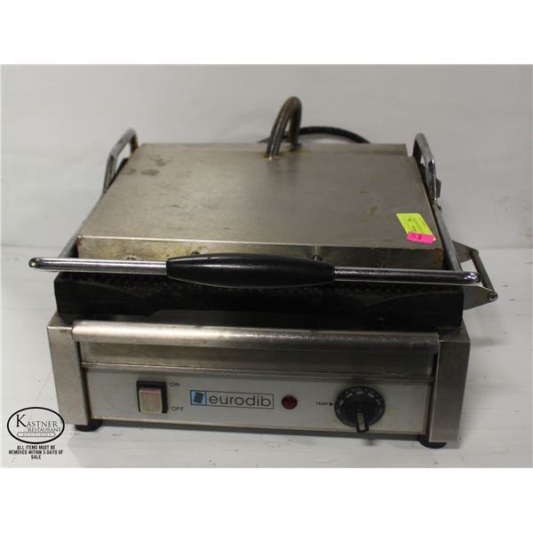 EURODIB COMMERCIAL PANINI SANDWICH GRILL