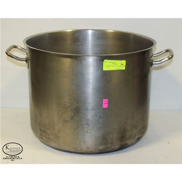 1 STAINLESS STEEL STOCK POT 16 X 12  DEEP