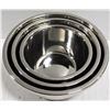 Image 5 : 3 NEW STAINLESS STEEL MIXING BOWLS - 7"-8.5"-10"