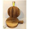LOT OF 7 SERVING CHARCUTERIE BOARD CIRCLE 12