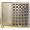 Image 1 : 35-CUP MUFFIN BAKING PAN W/ FULL SIZE BUN PAN