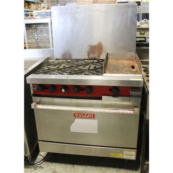 VULCAN COMMERCIAL COMBINATION RANGE W/ OVEN