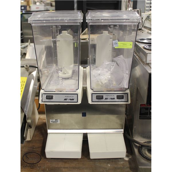 JET SPRAY DUAL TANK REFRIGERATED JUICE DISPENSER