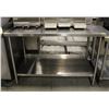 Image 1 : S/S WORK TABLE W/ UNDERSHELF 53" X 27.5" X 36"