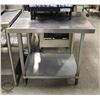 Image 1 : 3' S/S WORKTABLE W/ UNDERSHELF 36" X 30" X 34"