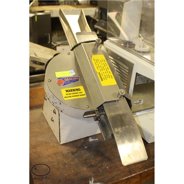 MOLINE COMMERCIAL BUN SLICER *TESTED, WORKING